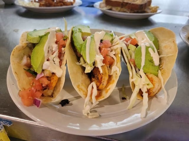 Shrimp Tacos.