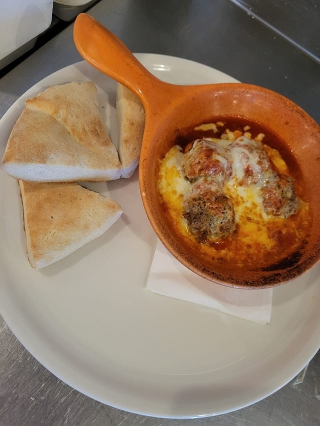 Wood Fired Meatballs.