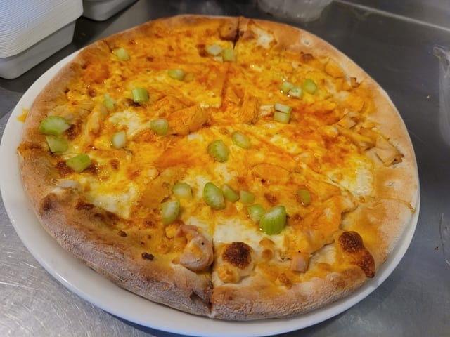 Buffalo Chicken Pizza.