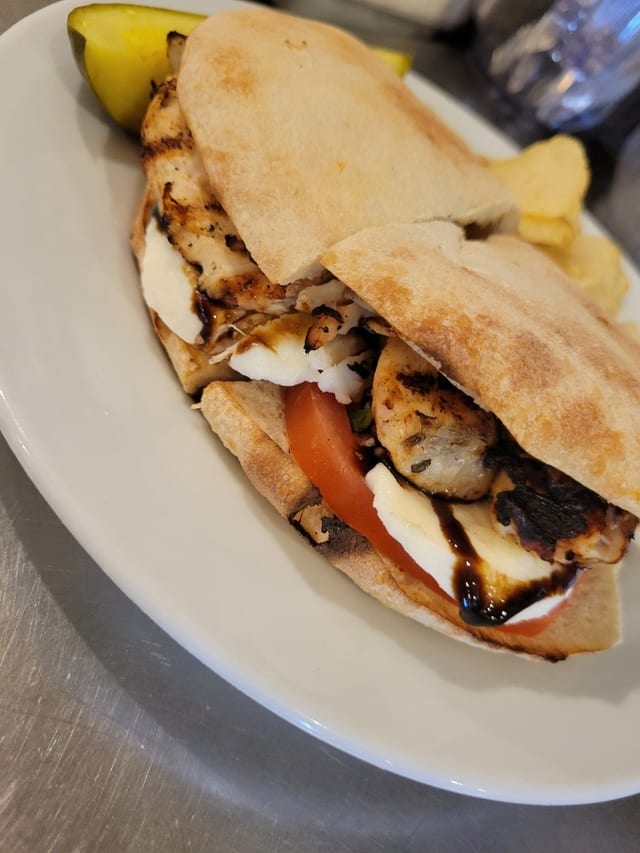Chicken Caprese Sandwich.