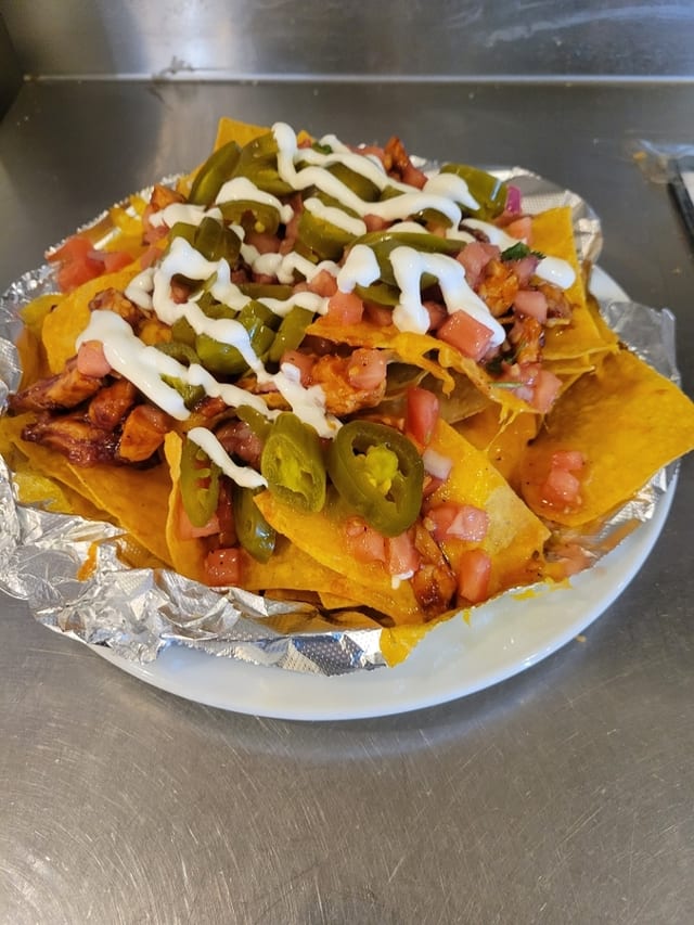 BBQ Chicken Nachos.