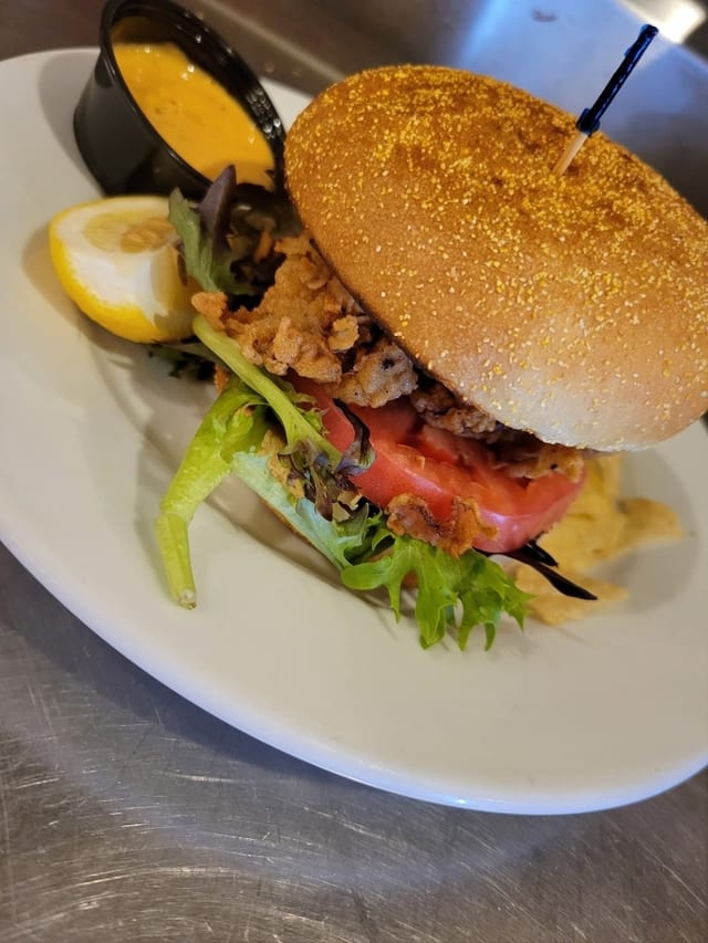 Fried Oyster Sandwich.