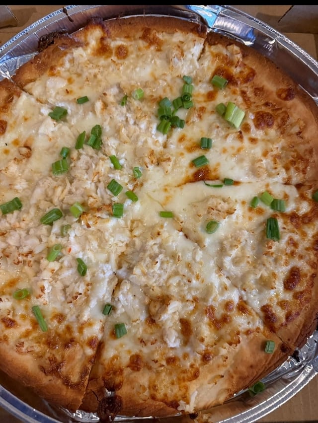 Gluten Free Bay Harbor Pizza.